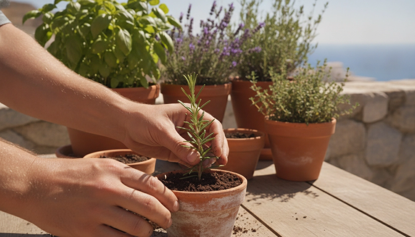 Technique de bouturage plantes aromatiques méditerranéennes sur balcon