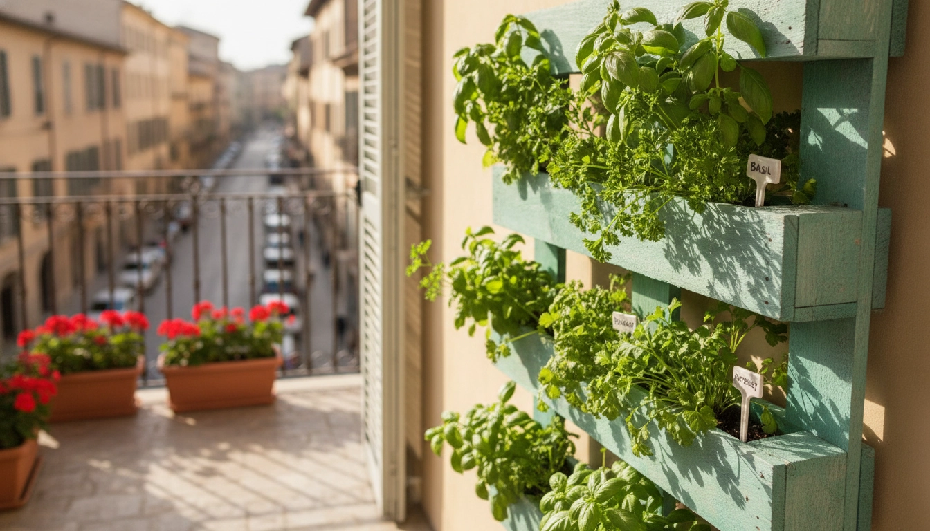 Les étapes construire palette jardin vertical potager balcon pour un balcon urbain.