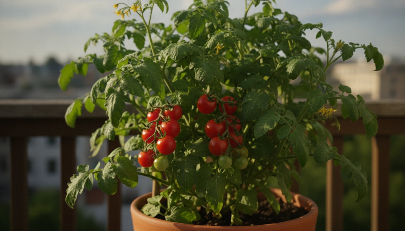 Maladies courantes tomates cerises balcon identifier soigner : un plant en pleine forme
