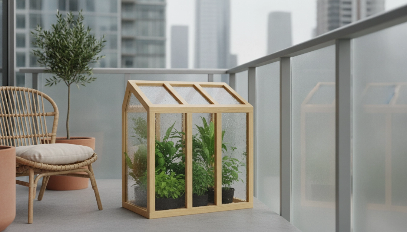 Exemple concret pour installer une mini serre balcon exposé au nord avec succès
