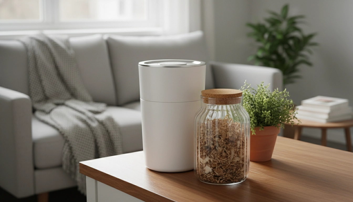 Une installation élégante montrant pour le papier carton composter appartement comment faire avec succès sans gâcher sa décoration.