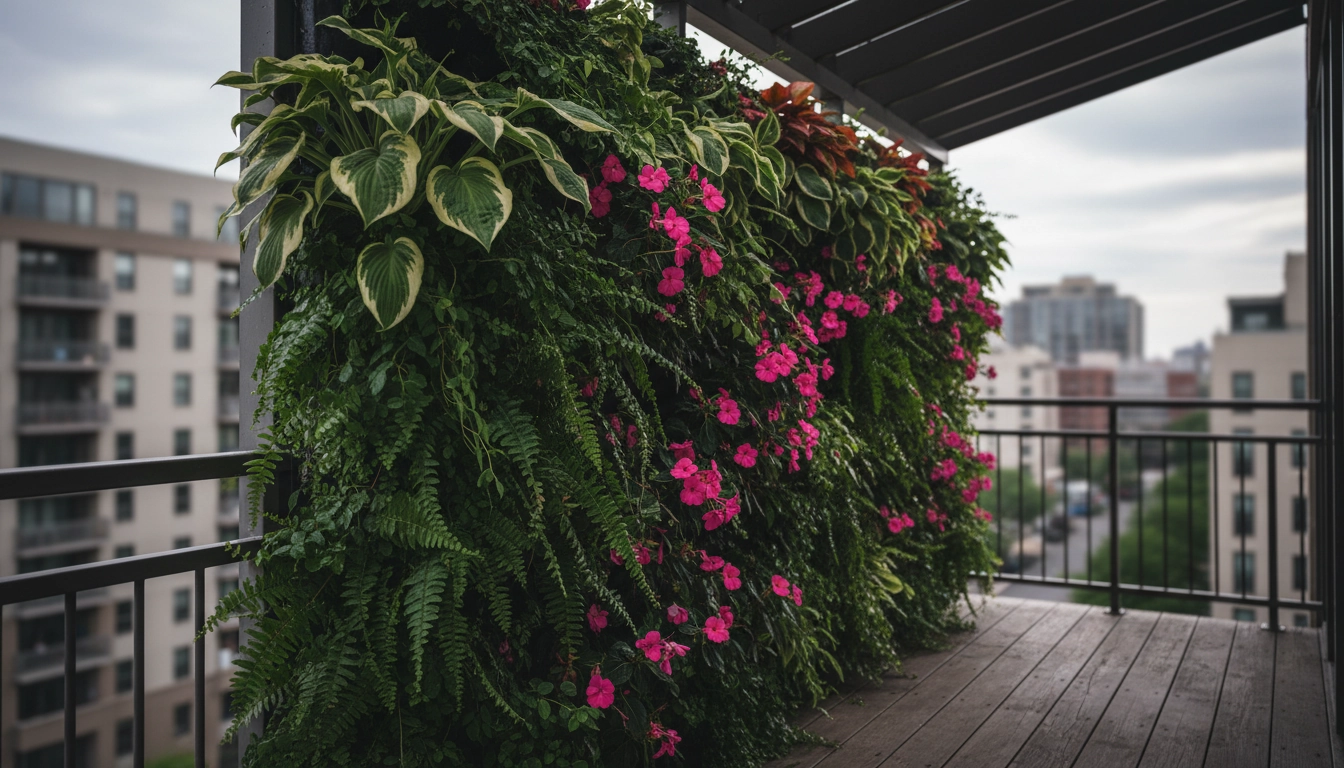Guide quelles plantes choisir pour un mur végétal balcon ombragé avec hostas, fougères et impatientes