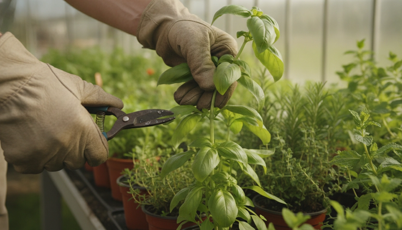 Démonstration des techniques de bouturage herbacée et ligneuse plantes aromatiques en serre