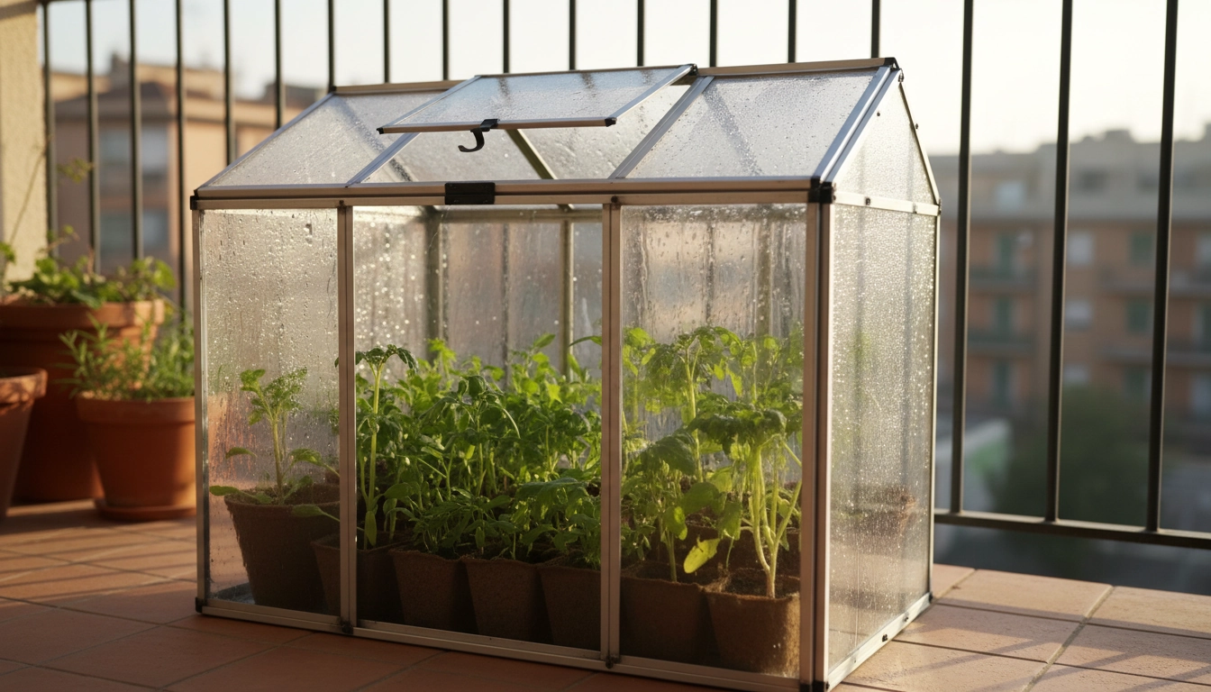 Technique pour ventiler une mini serre balcon et éviter les moisissures sur les jeunes semis